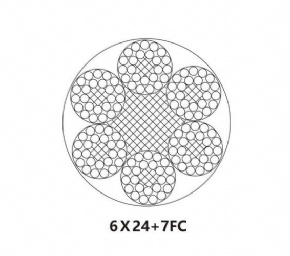 Steel Wire Rope 6X24+7FC